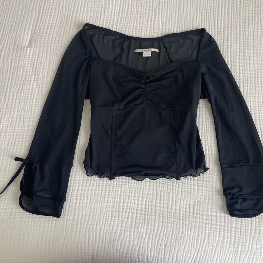 Kimchi Blue Black bow top